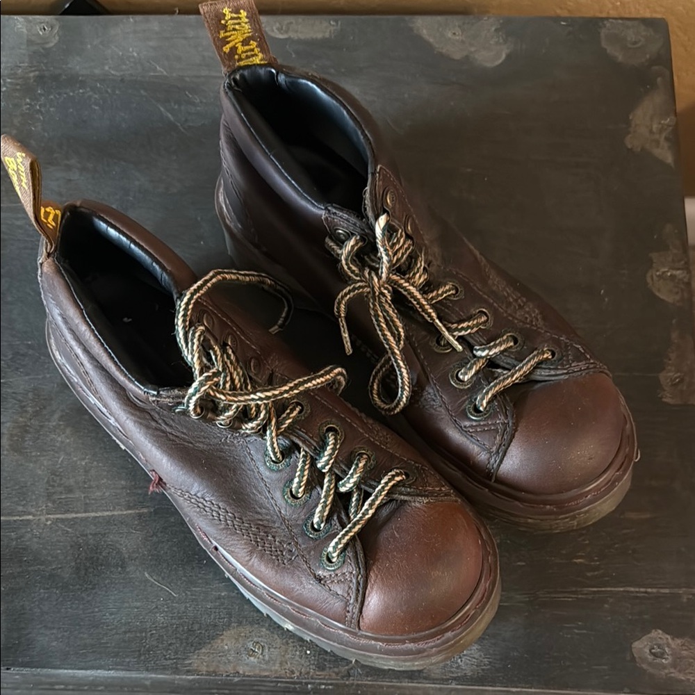 Dr. Martens Brown Leather Mens Shoes